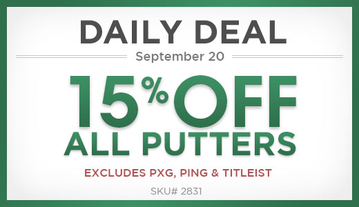 15% Off All Putters 15% Off All Putters