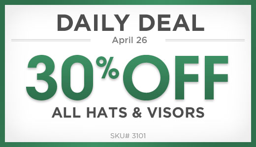30% off hats and visors 30% off hats and visors