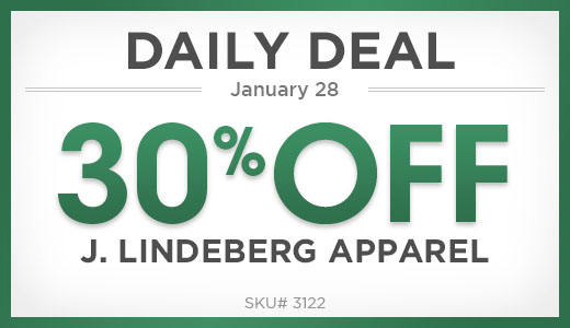 january 28 daily deal 30% off JL apparel